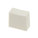 1CWHT Rectangular Concave Pushbutton Switch Cap - White - Snap Fit.