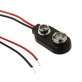 2239 Battery Connector, Snap 9V 1 Cell Wire Leads - 6" (152.4mm)