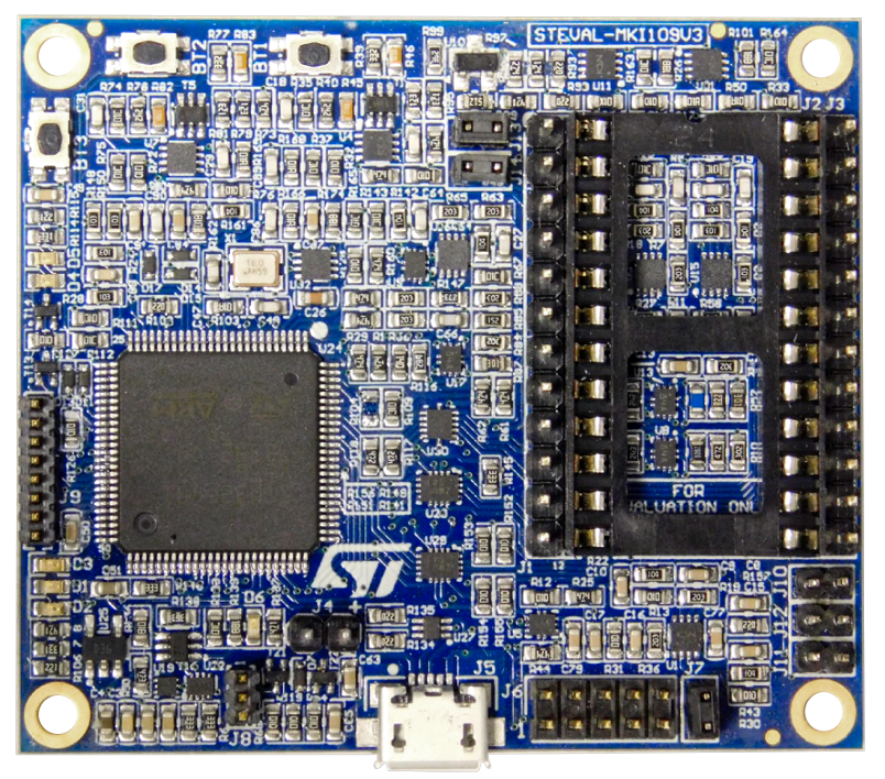 ST MEMS adapter board based on STM32F401VE and compatible with all ST MEMS adapters