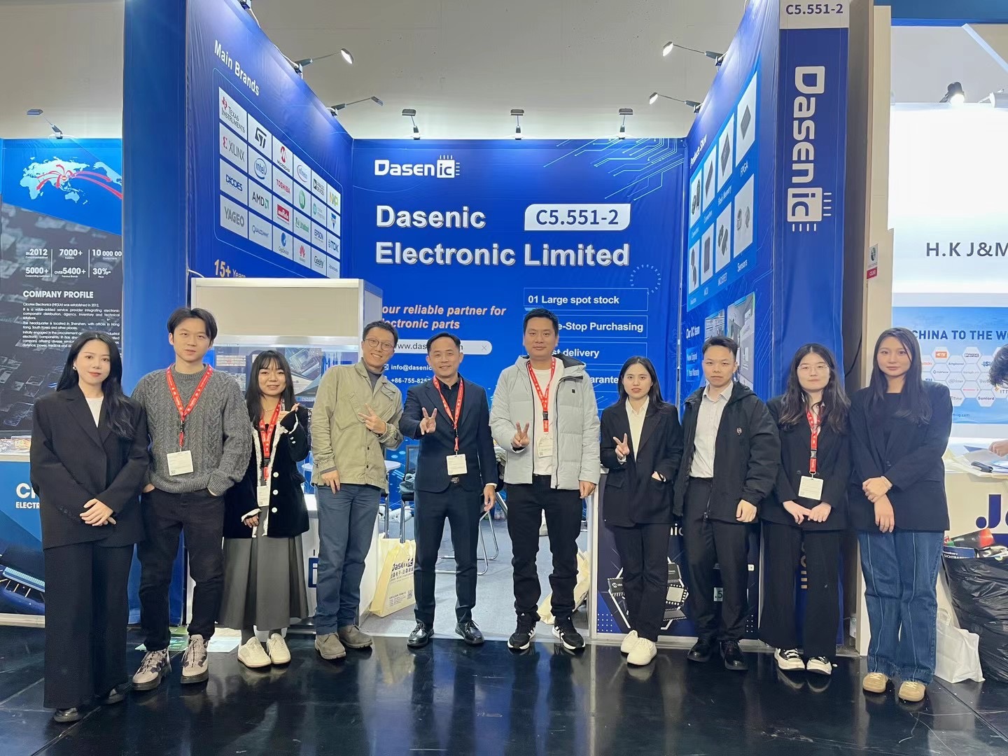 Dasenic general manager personally led a team to participate in the Munich International Electronic Components Exhibition in Germany