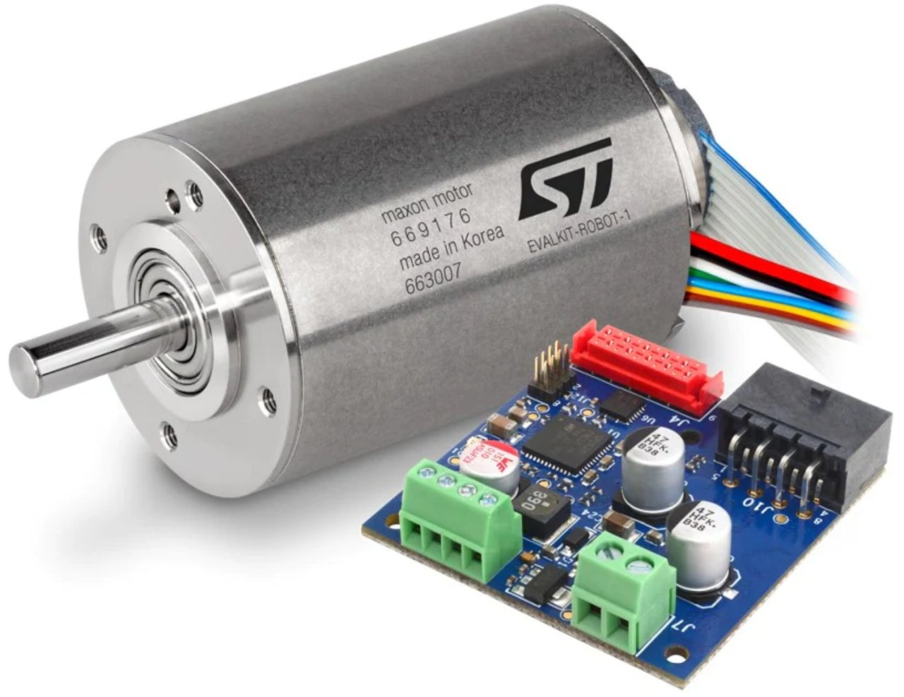 Robot arm motor control solution based on ST EVALKIT-ROBOT-1