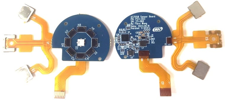 Heart rate and blood oxygen detection Sensor Board solution based on ams OSRAM AS7058